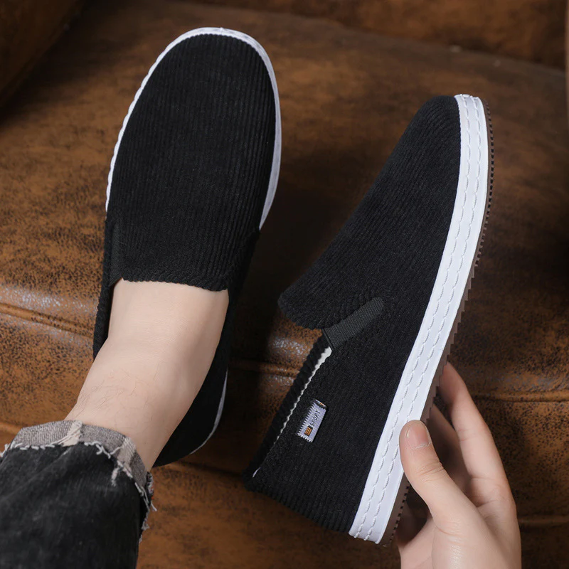 Damen Bequeme Cord-Slipper mit elastischem Einstieg R&B - Image 7