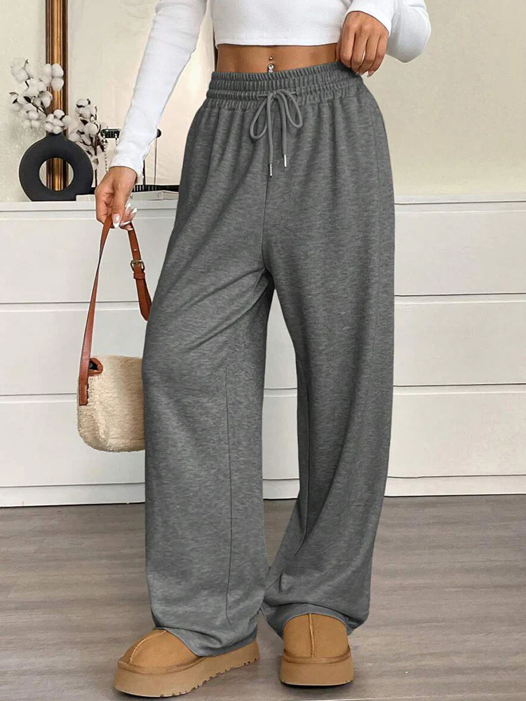 Damen Bequeme Freizeithosen mit elastischem Bund und weit geschnittenem Bein R&B - Image 6
