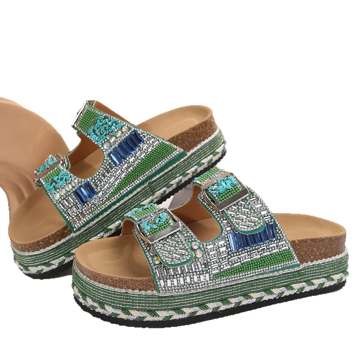 Damen Bequeme Kunstleder Sandalen R&B - Image 5