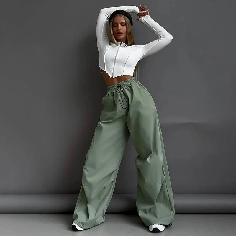 Damen bequeme lässige Hosen mit elastischem Bund R&B