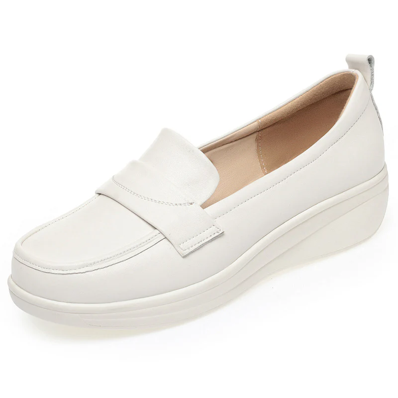 Damen Bequeme Mokassins mit erhöhtem Absatz und klassischem Design R&B - Image 7