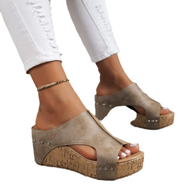 Damen Bequeme Naturkork-Sandalen mit weichem Obermaterial R&B - Image 13