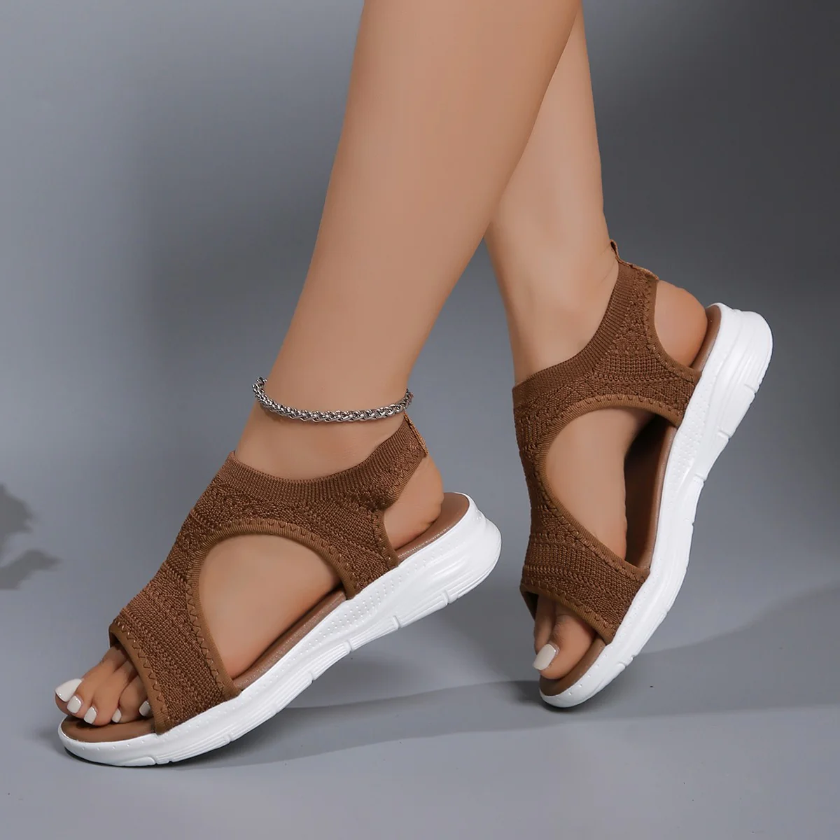 Damen Komfortable Riemchen-Sandalen mit atmungsaktiver Obermaterialstruktur und dämpfender Sohle R&B - Image 15