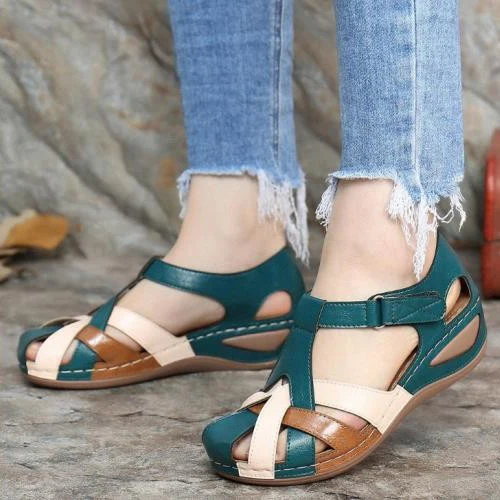 Damen Komfortable Riemchen-Sandalen mit anatomischer Fußbettgestaltung R&B - Image 2