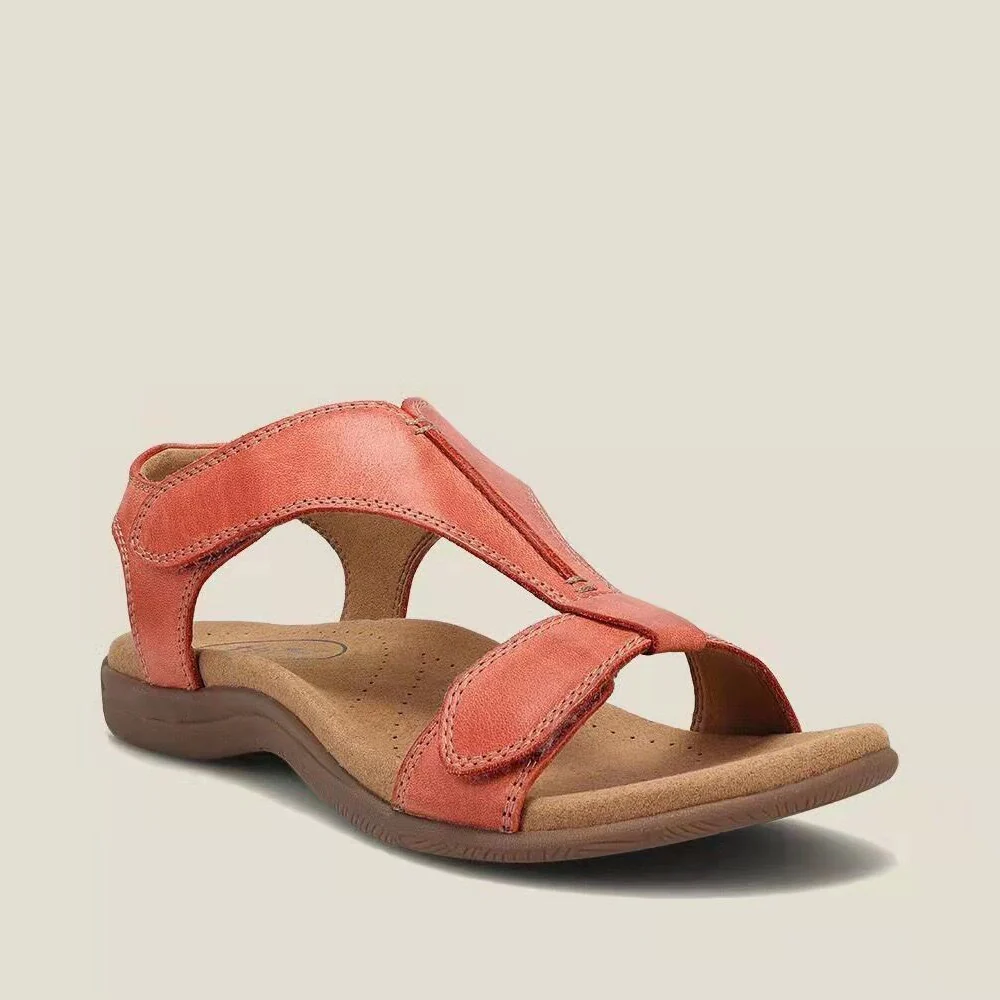 Damen Bequeme Riemchensandalen mit anatomischer Fußbett R&B