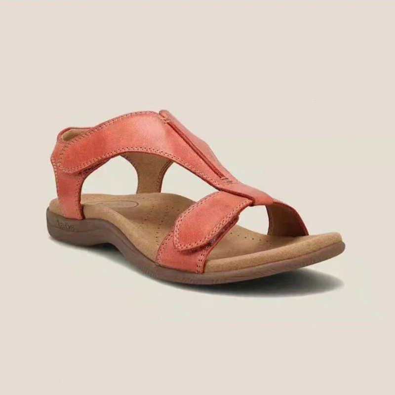 Damen Bequeme Sandalen mit anatomischem Fußbett und verstellbaren Riemen R&B - Image 2