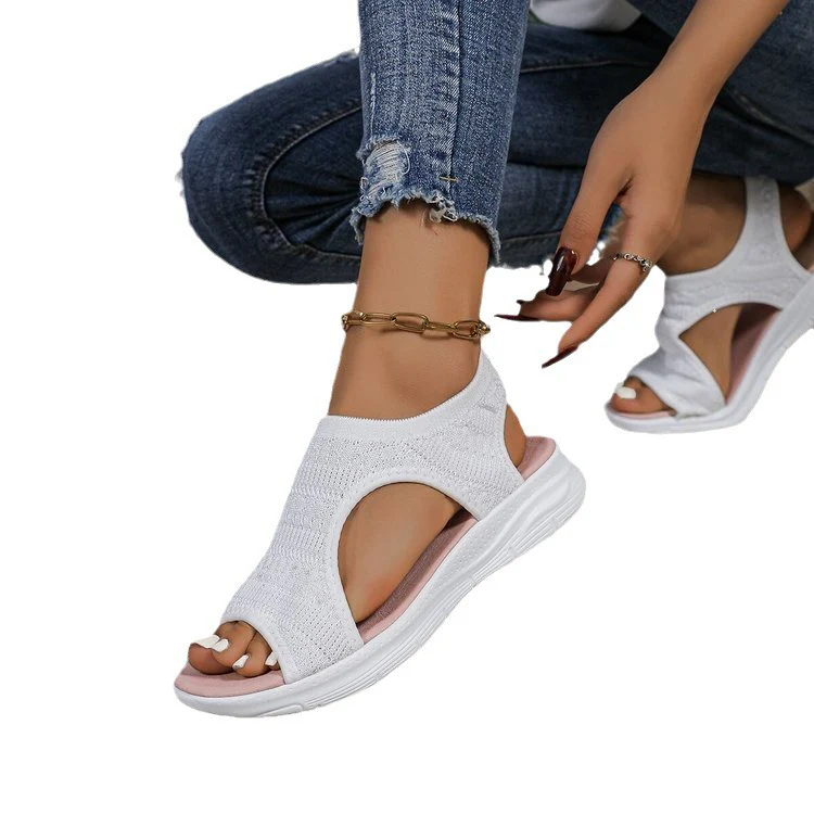 Damen bequeme Sandalen mit atmungsaktivem Obermaterial R&B - Image 5