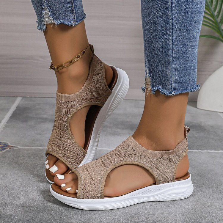 Damen bequeme Sandalen mit atmungsaktivem Obermaterial R&B - Image 7