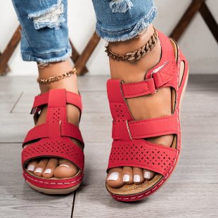 Damen Komfortable Sandalen mit atmungsaktiven Cut-Outs und verstellbaren Riemen R&B - Image 7