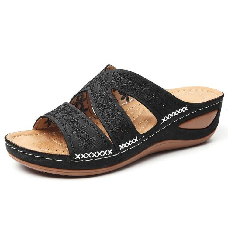Damen bequeme Riemchensandalen mit ergonomischer Fußbettgestaltung R&B - Image 11