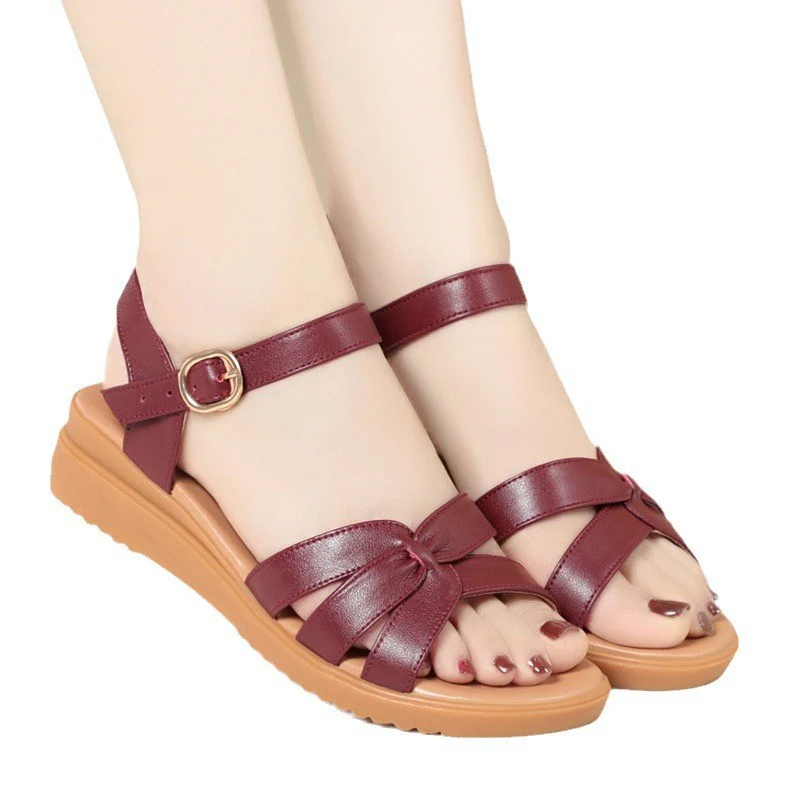 Damen Bequeme Sandalen mit modischen Schleifenakzenten und rutschfester Sohle R&B - Image 6