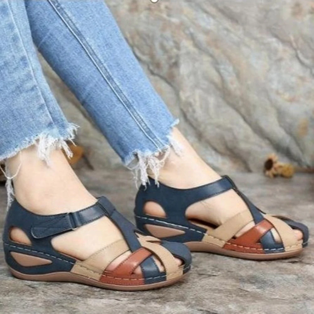 Damen Bequeme Riemchen-Sandalen mit ergonomischem Design und atmungsaktiver Obermaterialstruktur R&B - Image 4