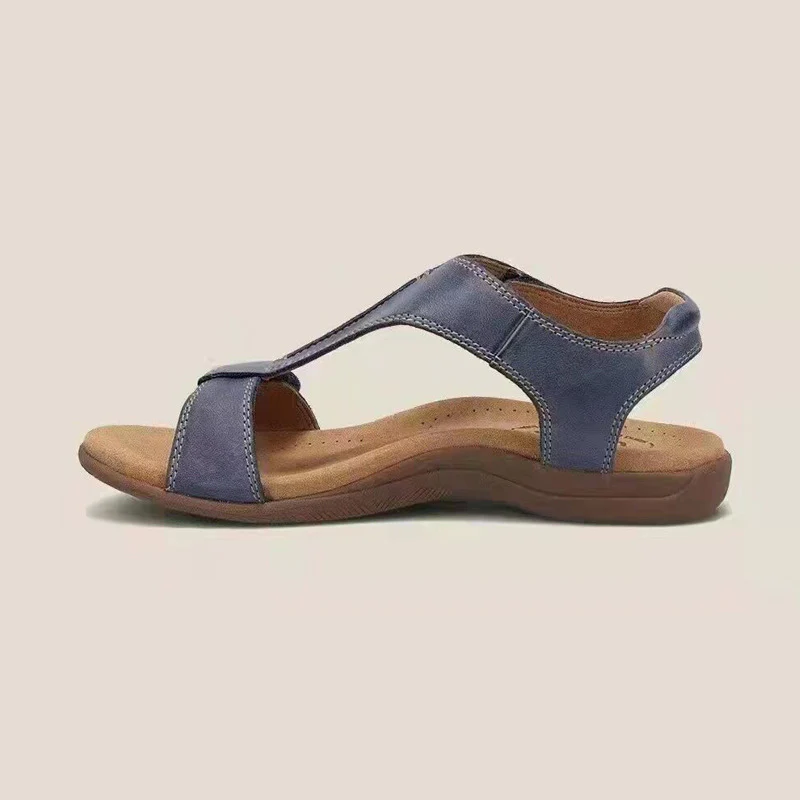 Damen Bequeme Sandalen mit verstellbaren Riemen und anatomischem Fußbett R&B - Image 9