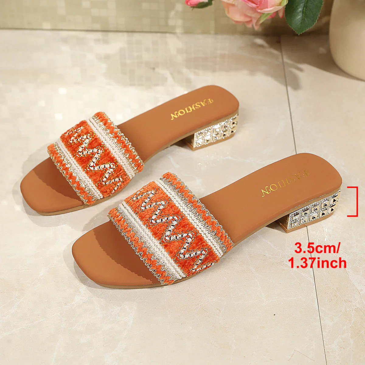 Damen Bequeme Schmuck-Sandalen mit stylishen Riemchen und funkelnden Details R&B - Image 6