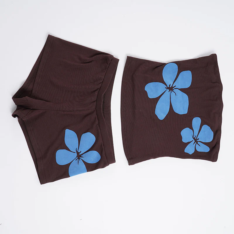 Damen bequeme Shorty-Set mit floralem Print R&B - Image 6