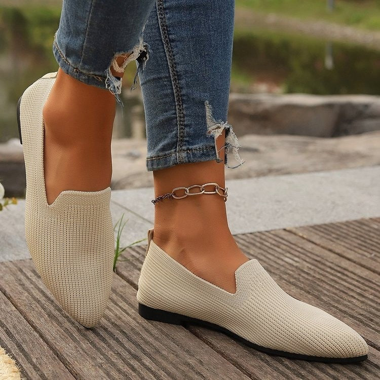 Damen Bequeme Slip-On Ballerinas mit atmungsaktiver Obermaterialstruktur und rutschfester Sohle R&B - Image 9