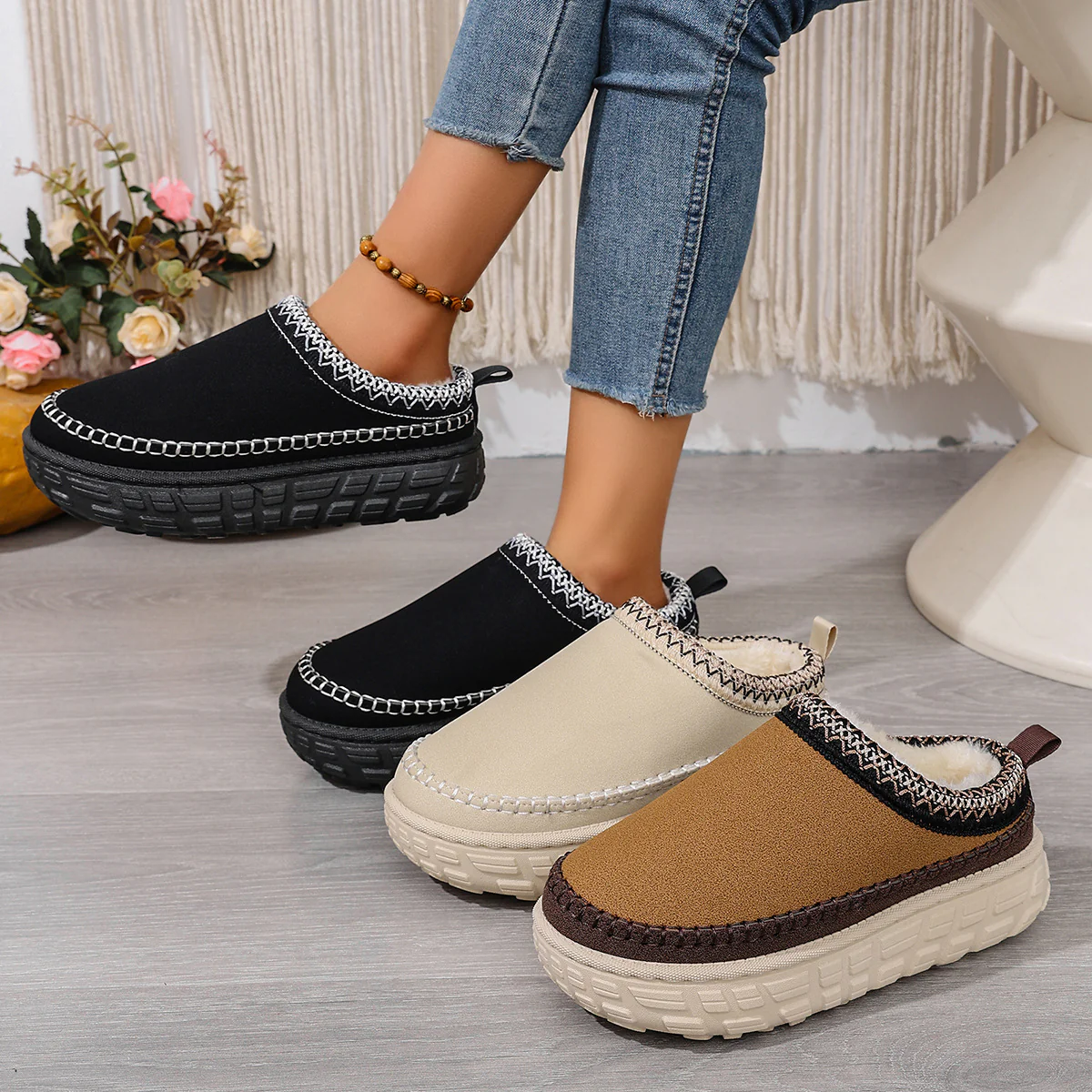 Damen bequeme Slip-On Clogs mit modischem Design und hochwertiger Sohle R&B - Image 3