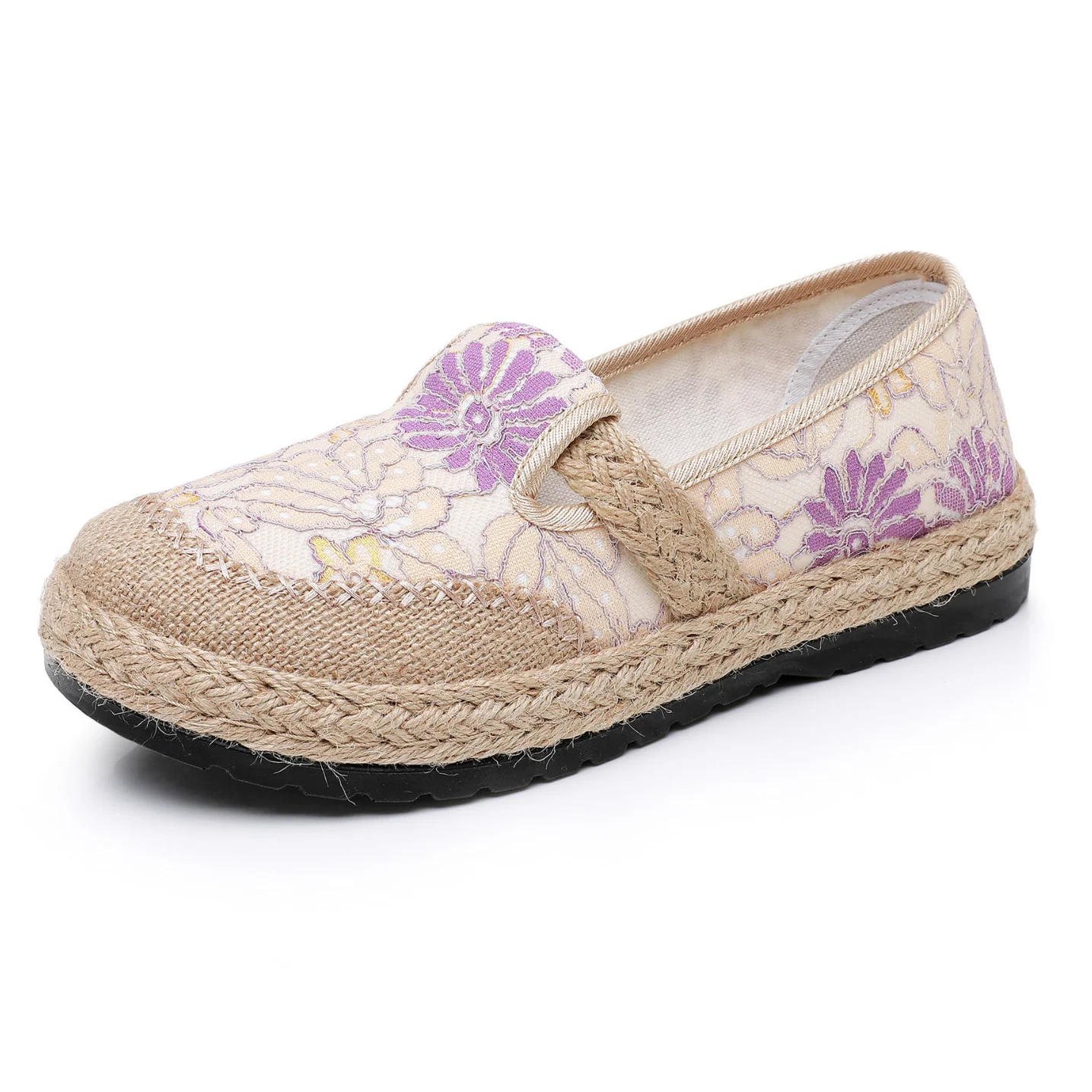Damen bequeme Slip-On Freizeitschuhe mit floralem Dekor Heidi-Mode - Image 5