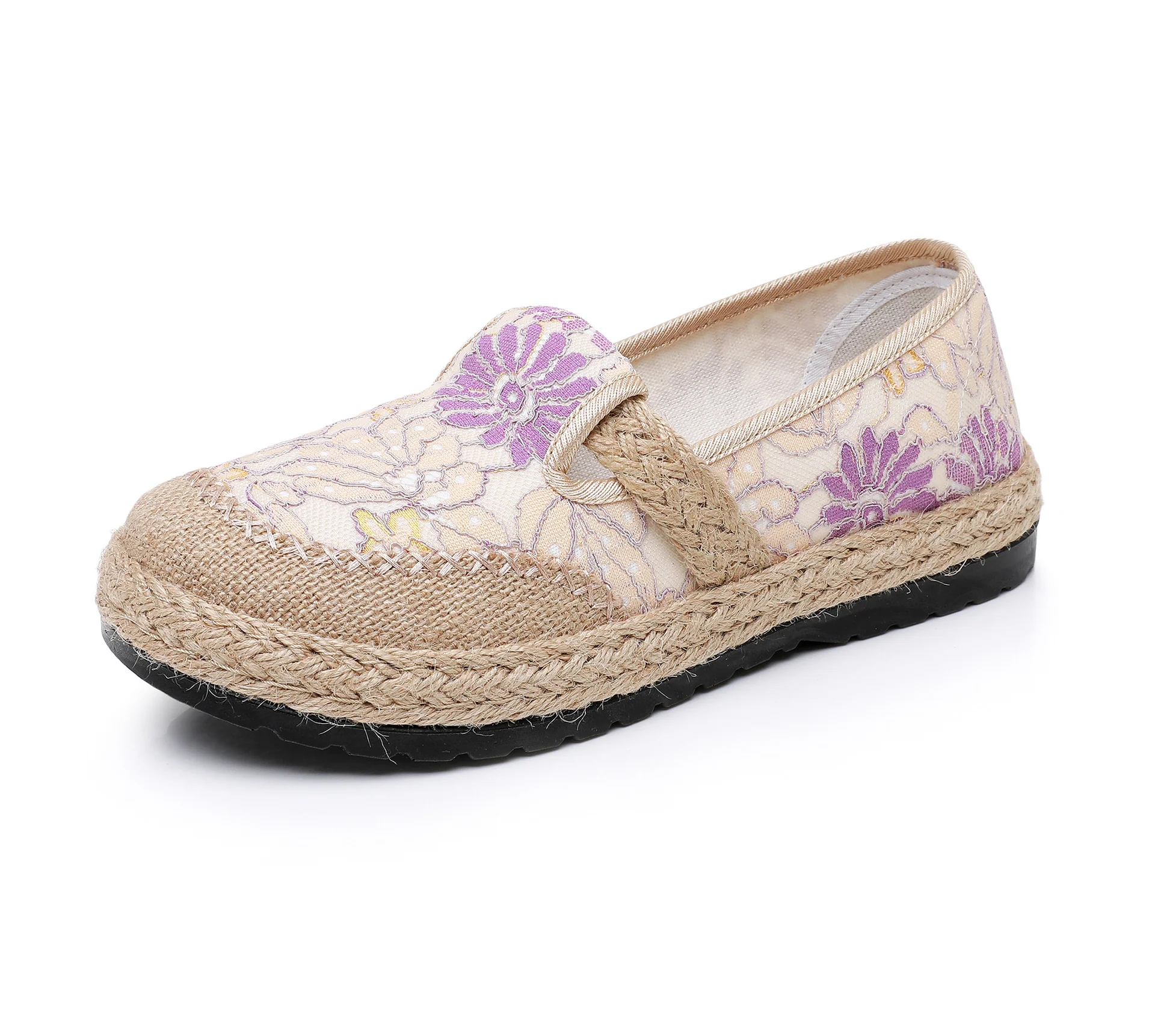 Damen bequeme Slip-On Freizeitschuhe mit floralem Dekor Heidi-Mode - Image 8