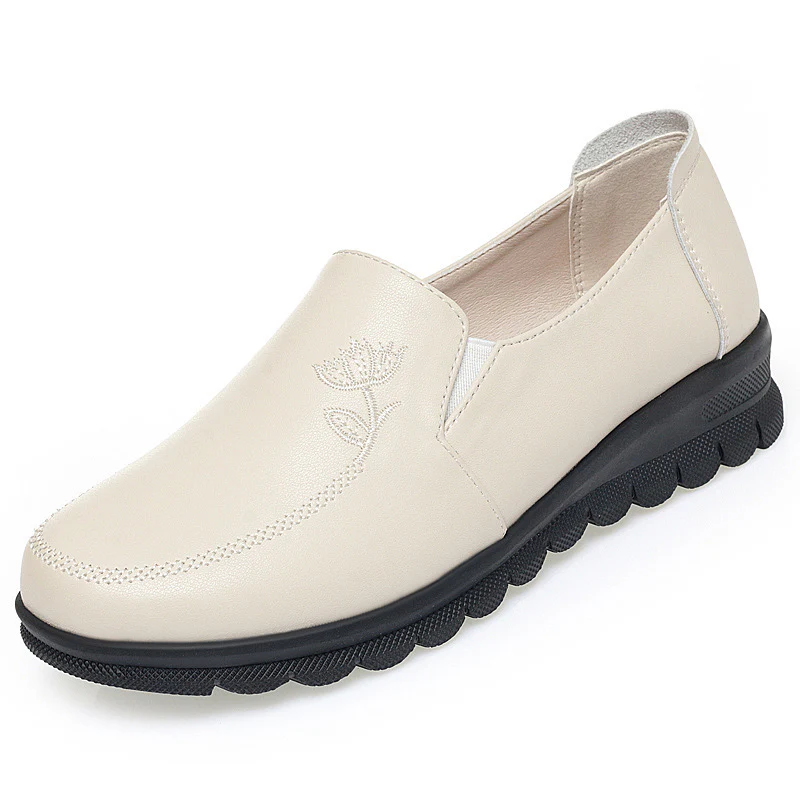 Damen Bequeme Slip-On Mokassins mit elegantem Blumenemblem R&B - Image 6