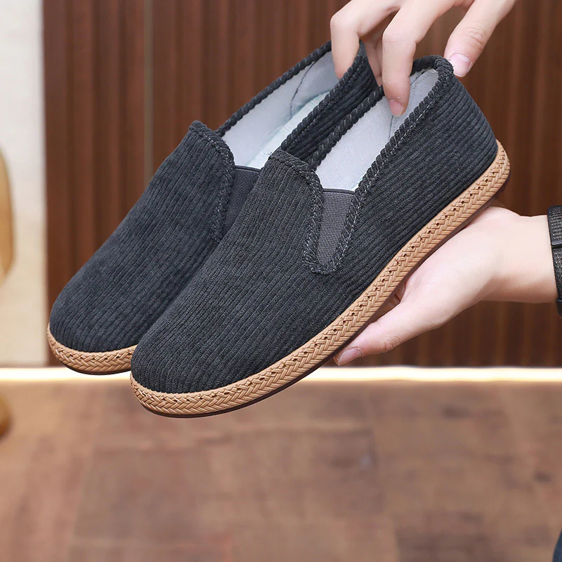 Damen bequeme Slip-On Schuhe aus Cord mit rutschfester Sohle Heidi-Mode - Image 6