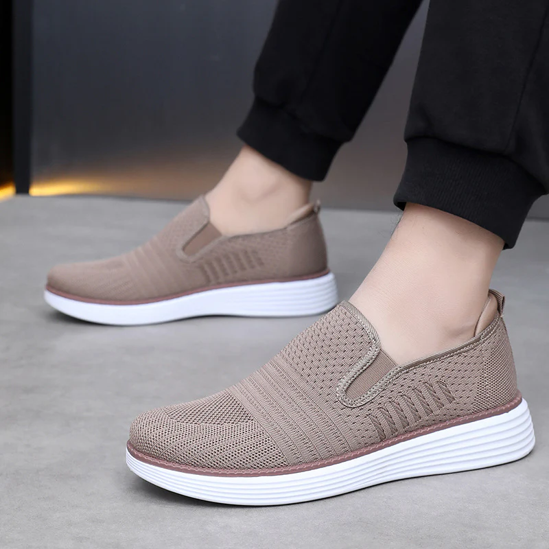 Damen Bequeme Slip-On Sneakers mit atmungsaktivem Obermaterial und flexiblem Fußbett Heidi-Mode - Image 3