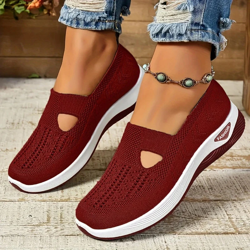 Damen Bequeme Slip-On Sneakers mit atmungsaktiver Netzstruktur R&B - Image 11