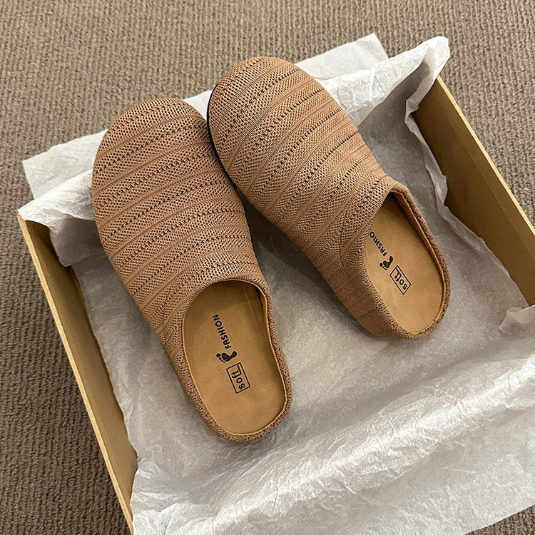 Damen bequeme Slipper aus atmungsaktivem Textilmaterial R&B - Image 24