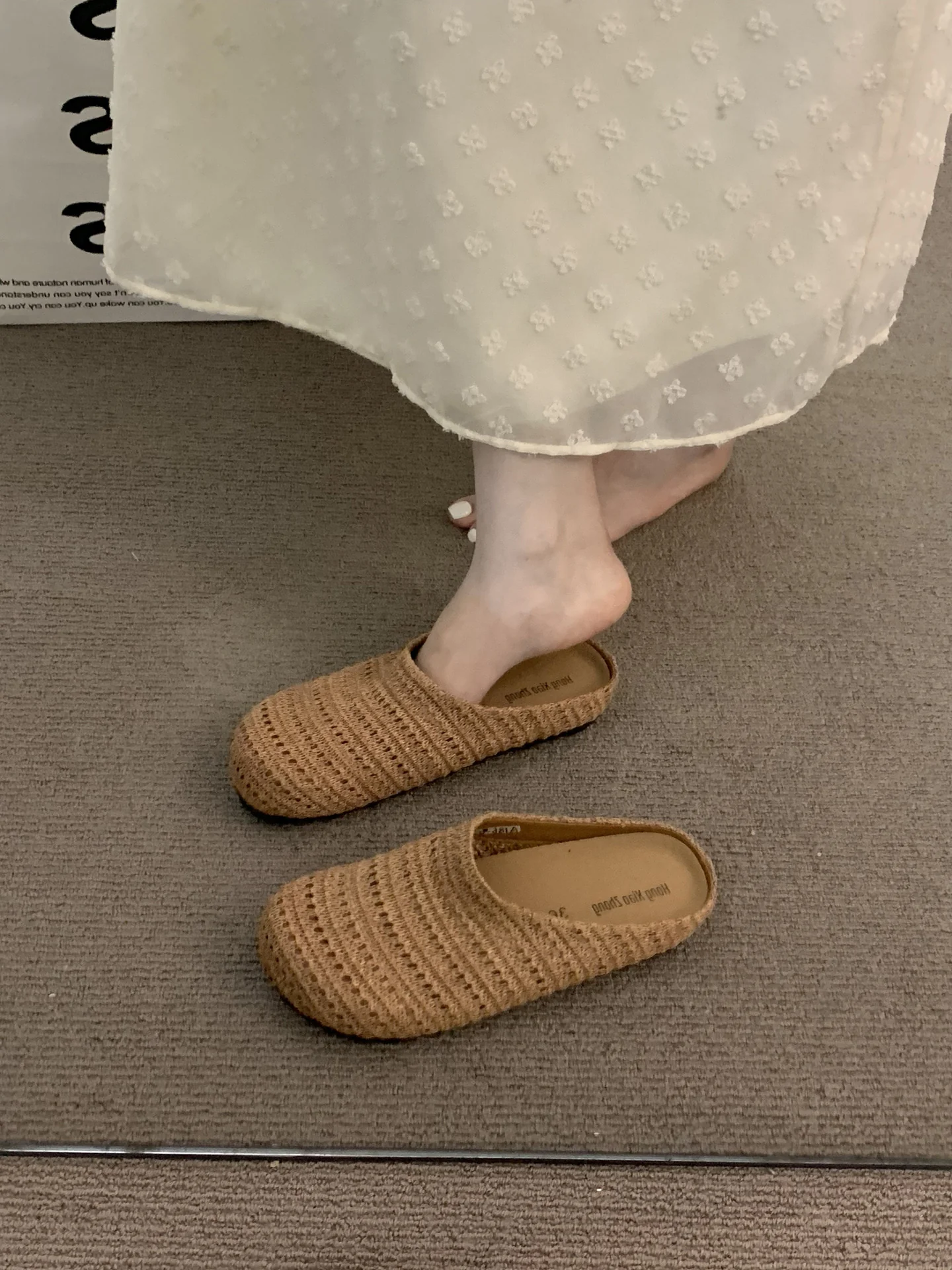 Damen bequeme Slipper aus atmungsaktivem Textilmaterial R&B - Image 26