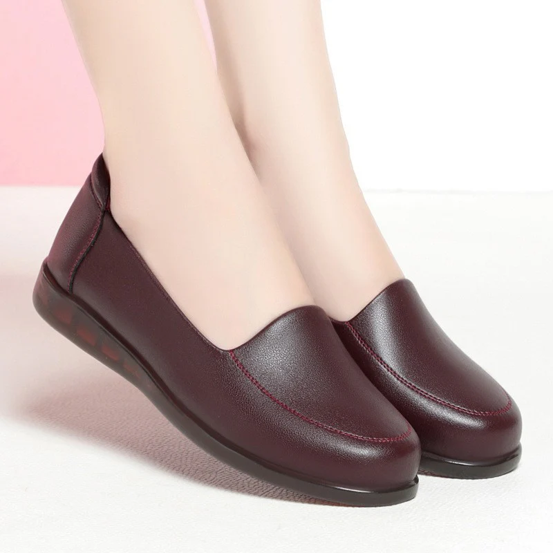 Damen Bequeme Slipper aus hochwertigem Kunstleder mit dämpfender Sohle R&B - Image 6