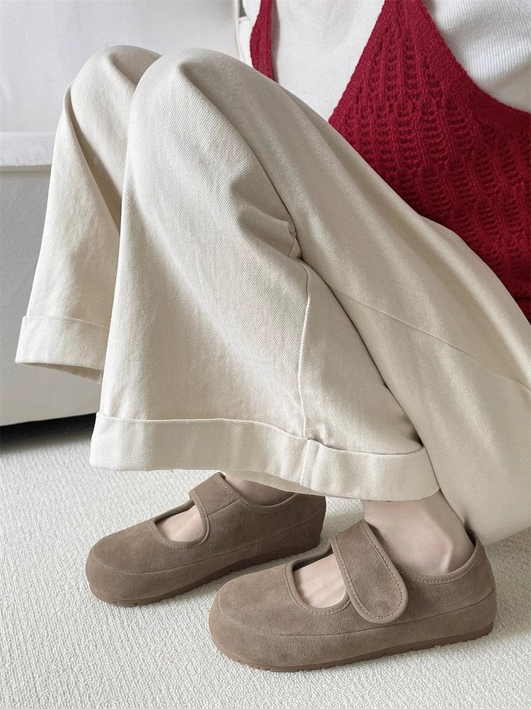 Damen bequeme Slipper mit praktischem Klettverschluss und weicher Sohle R&B - Image 6