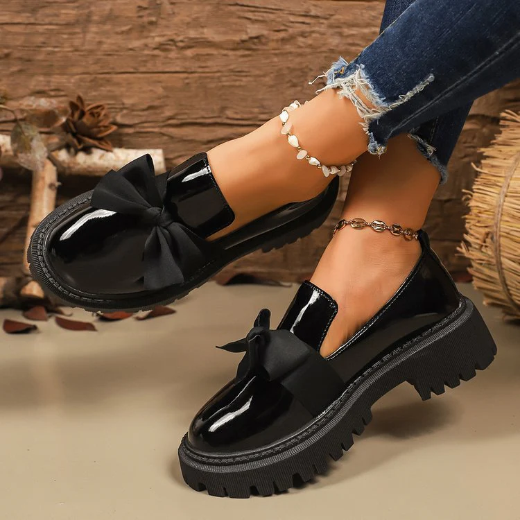 Damen Bequeme Slipper mit Bogen-Applikation R&B - Image 4