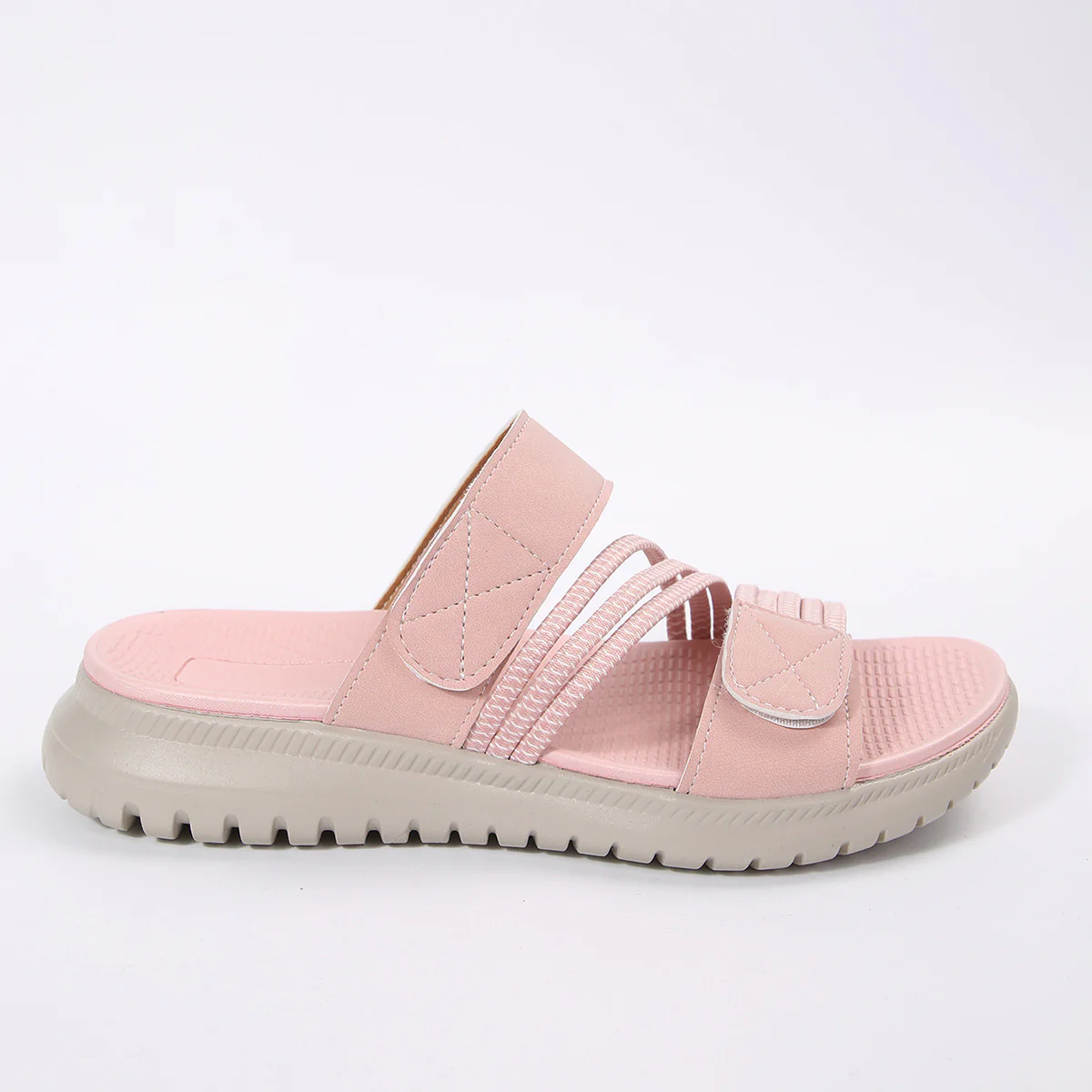 Damen bequeme Slipper mit verstellbarem Riemendesign und rutschfester Sohle R&B - Image 9