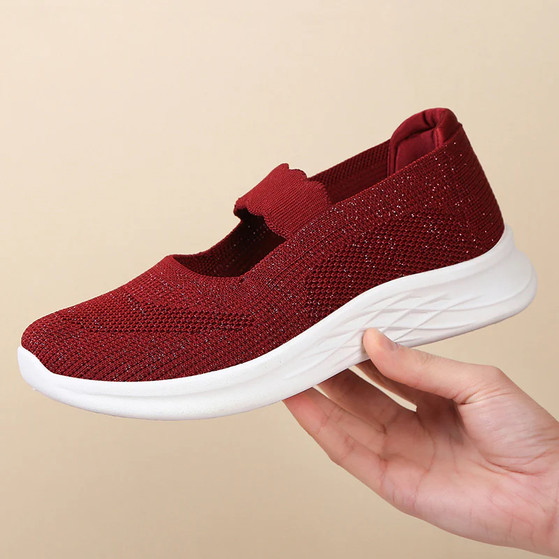 Damen bequeme Sneaker mit elastischen Riemen R&B - Image 10