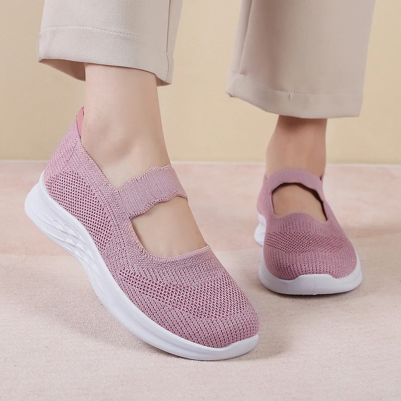 Damen bequeme Sneaker mit elastischen Riemen R&B - Image 2