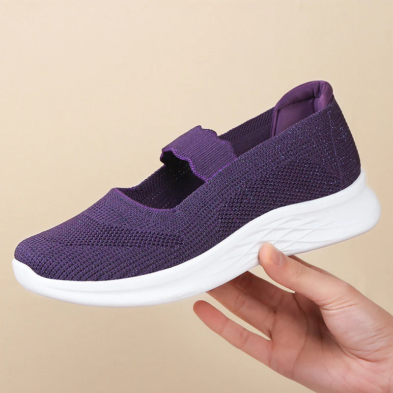 Damen bequeme Sneaker mit elastischen Riemen R&B - Image 8