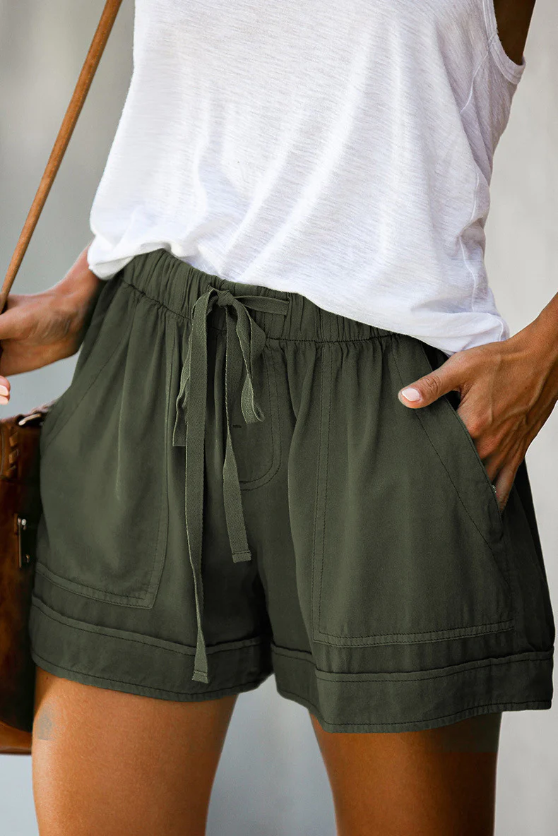 Damen Bequeme Sommer-Shorts mit elastischem Bund und praktischen Taschen R&B - Image 8