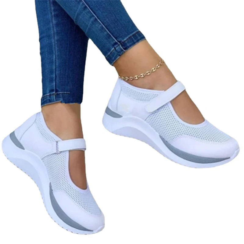 Damen Bequeme Sport-Sneaker mit verstellbarem Riemen R&B - Image 5
