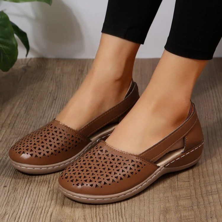 Damen Bequeme und luftige Freizeitschuhe mit durchbrochenem Design R&B - Image 11