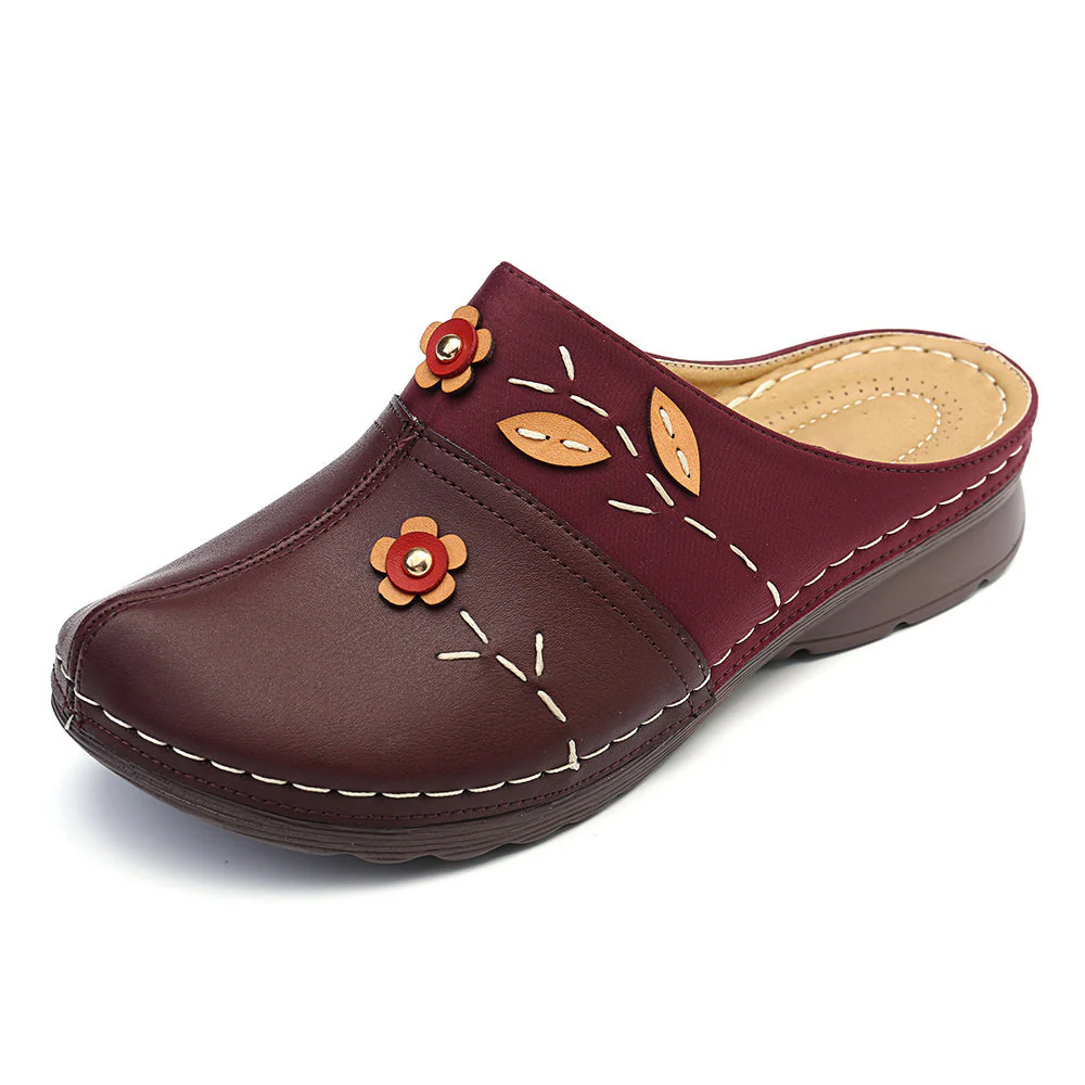 Damen bequemes Clogs mit floralem Design und ergonomischer Fußbettgestaltung R&B - Image 7