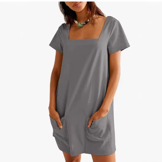 Damen Bequemes Freizeitkleid mit Taschen R&B - Image 4
