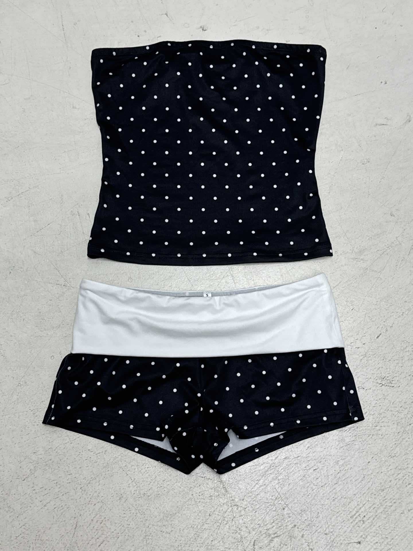 Damen Bikini-Set mit gepunktetem Design und elastischem Taillenausschnitt R&B - Image 6