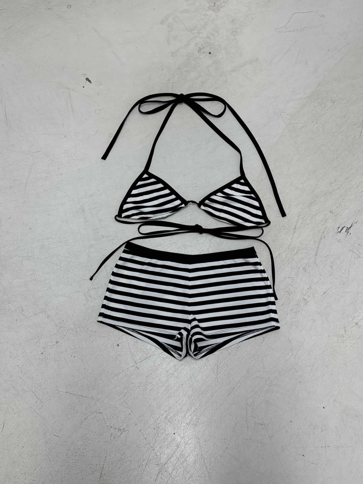 Damen Bikini-Set mit klassischem Streifenmuster und verstellbaren Trägern R&B - Image 6