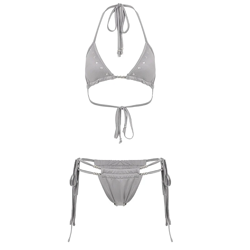Damen Bikini-Set mit verstellbaren Trägern und eleganten Schmuckdetails R&B - Image 7
