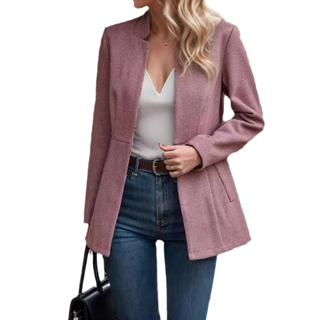 Damen Blazer mit elegantem Fischgratmuster und zeitlosem Schnitt R&B - Image 5