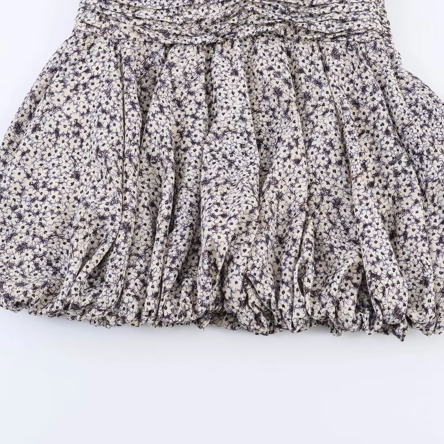 Damen Blumenkleid mit raffinierten Volants und elastischem Taillenbund R&B - Image 4