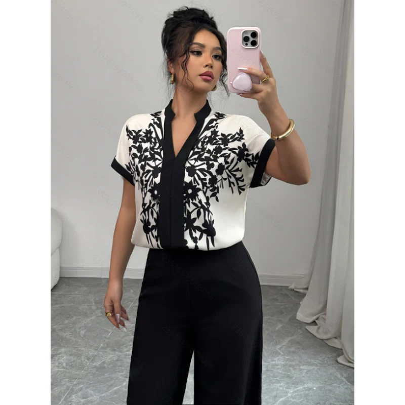 Damen Bluse mit floralen Details und elegantem Schnitt R&B - Image 2