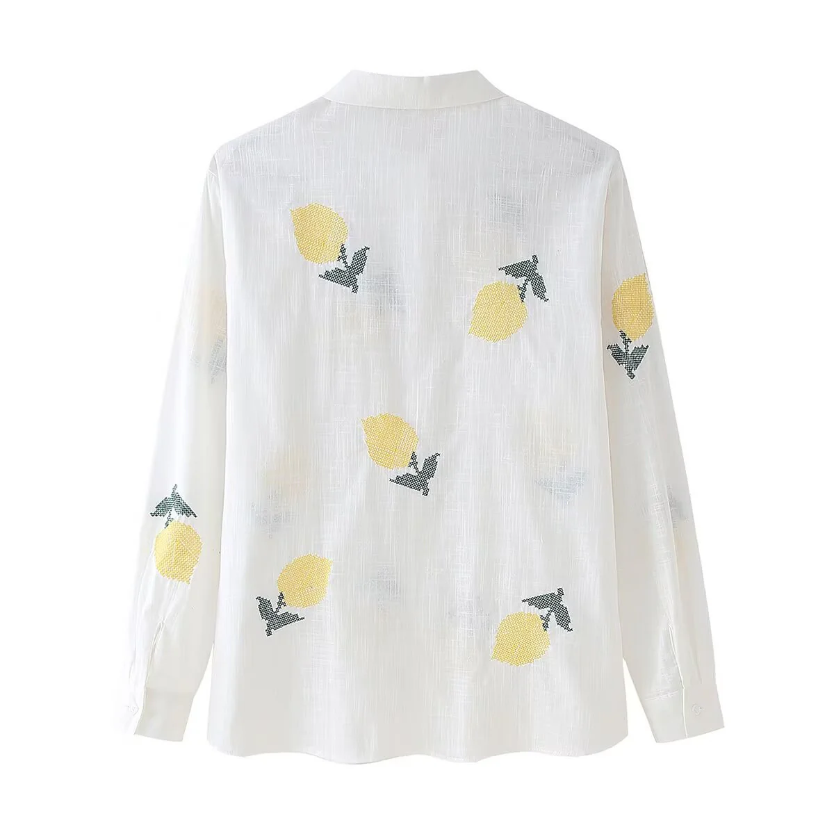 Damen Bluse mit fröhlichem Zitronen-Muster R&B - Image 5
