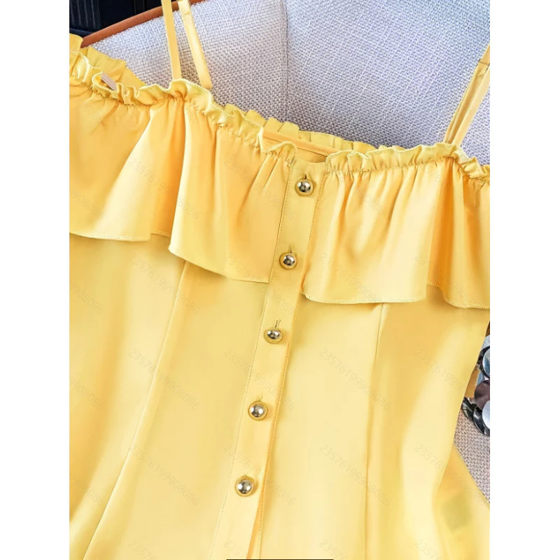 Damen Bluse mit Rüschendetails und Knopfleiste R&B - Image 3