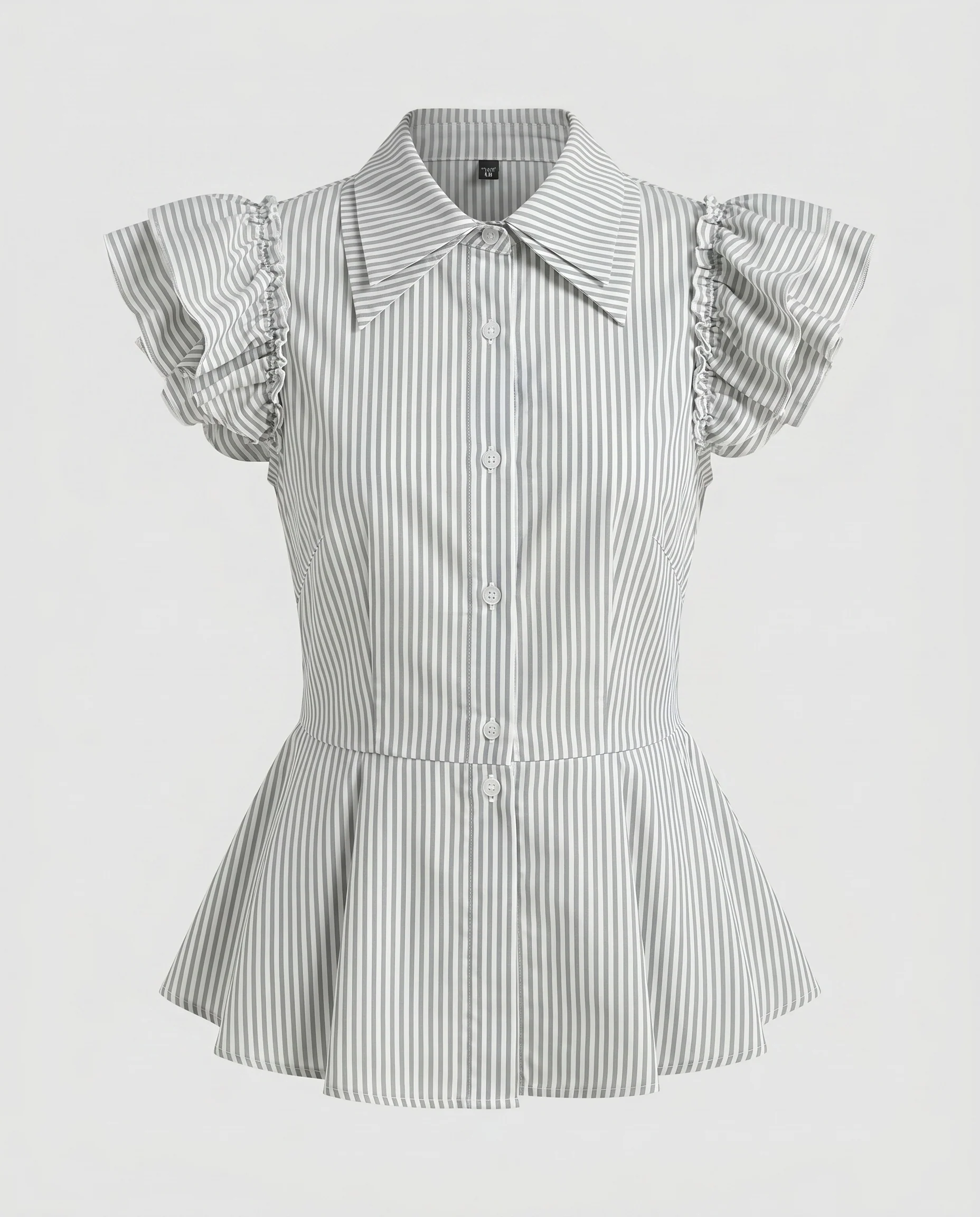 Damen Bluse mit Rüschendetails und tailliertem Schnitt R&B - Image 5